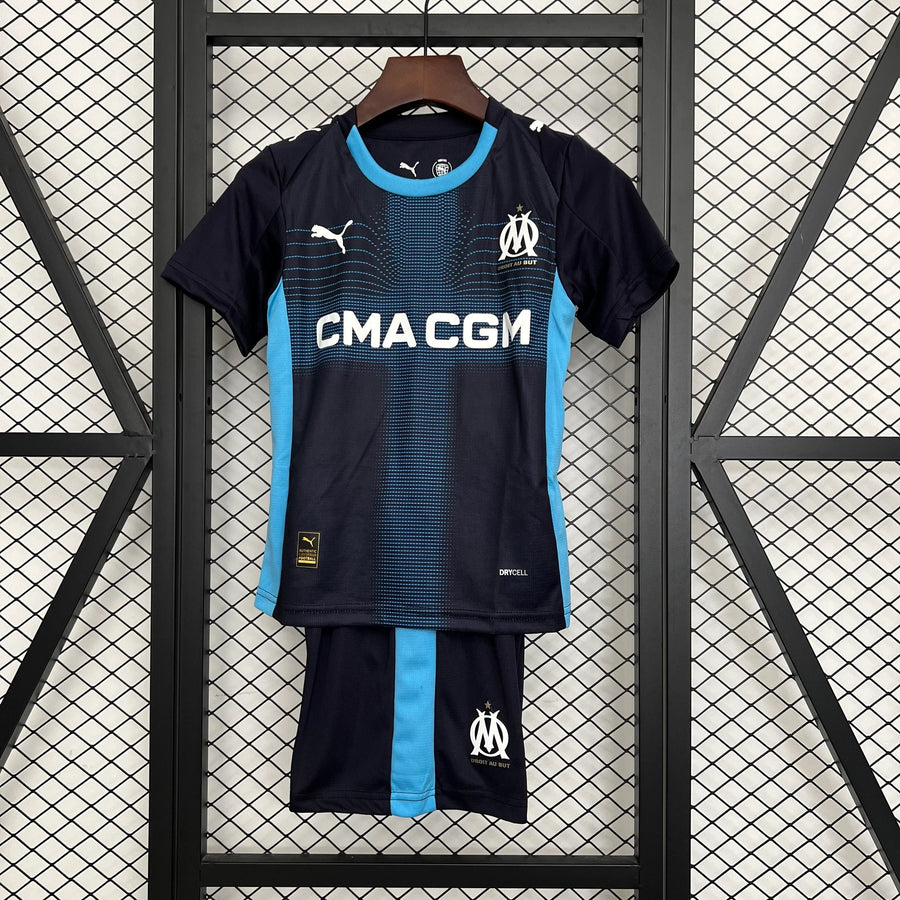 Maillot Kit enfant Marseille extérieur 2025-26 face avant