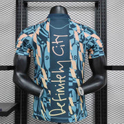 Maillot Maillot Manchester City Blue Retro Style Special Edition Shirt 24-25 miniature