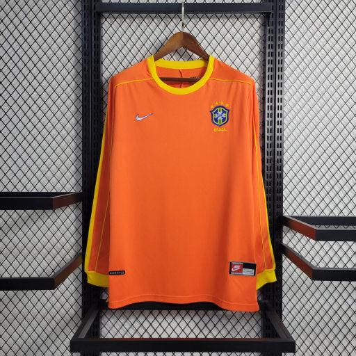 Maillot Maillot Rétro Manches Longues 1998 Brésil Gardien face avant