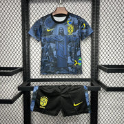 Maillot Kits enfant Brésil x Jesus Christ Domicile Junior Enfant 2024-2025 miniature