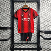 Maillot Kit Enfant AC Milan 2023 2024 miniature