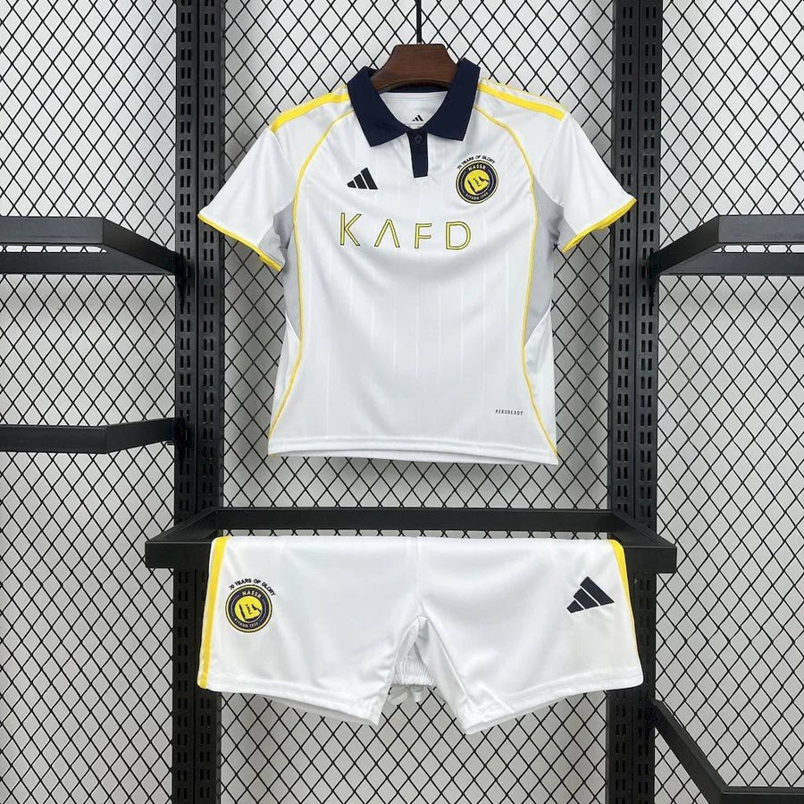 Maillot kit enfant al-nassr 2025-26 face avant