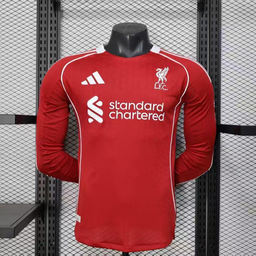 Maillot Maillot Liverpool manches longues 2025-26 face avant