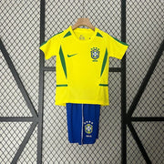 Maillot Kit Enfant Brésil Rétro 2002 miniature
