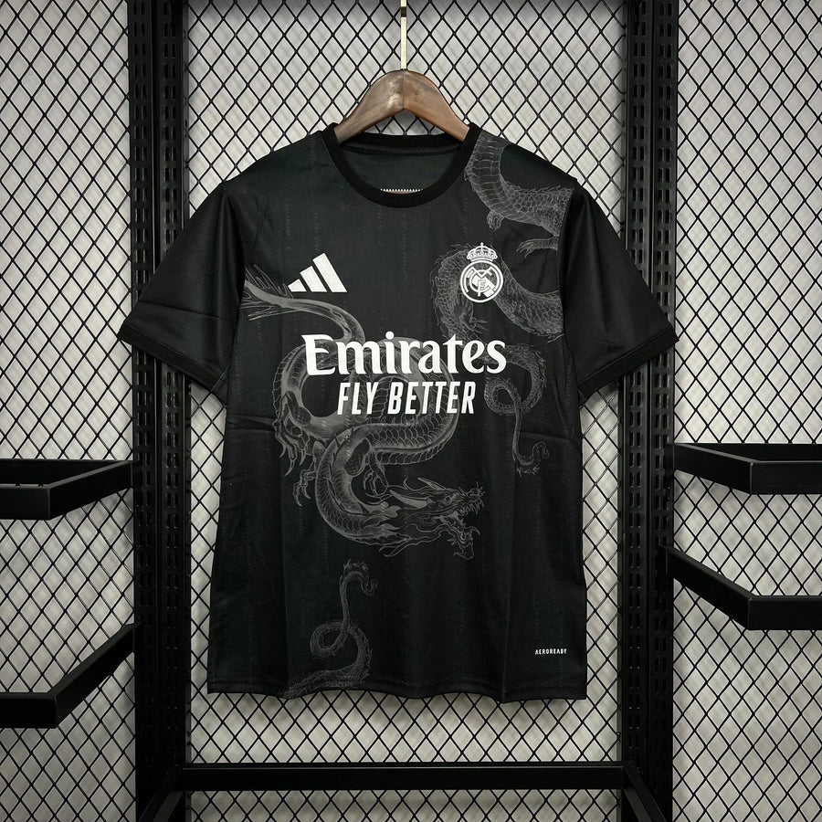 Maillot Maillot Real Madrid foot 2024 2025 Noir face avant