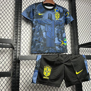 Maillot Kits enfant Brésil x Jesus Christ Domicile Junior Enfant 2024-2025 miniature
