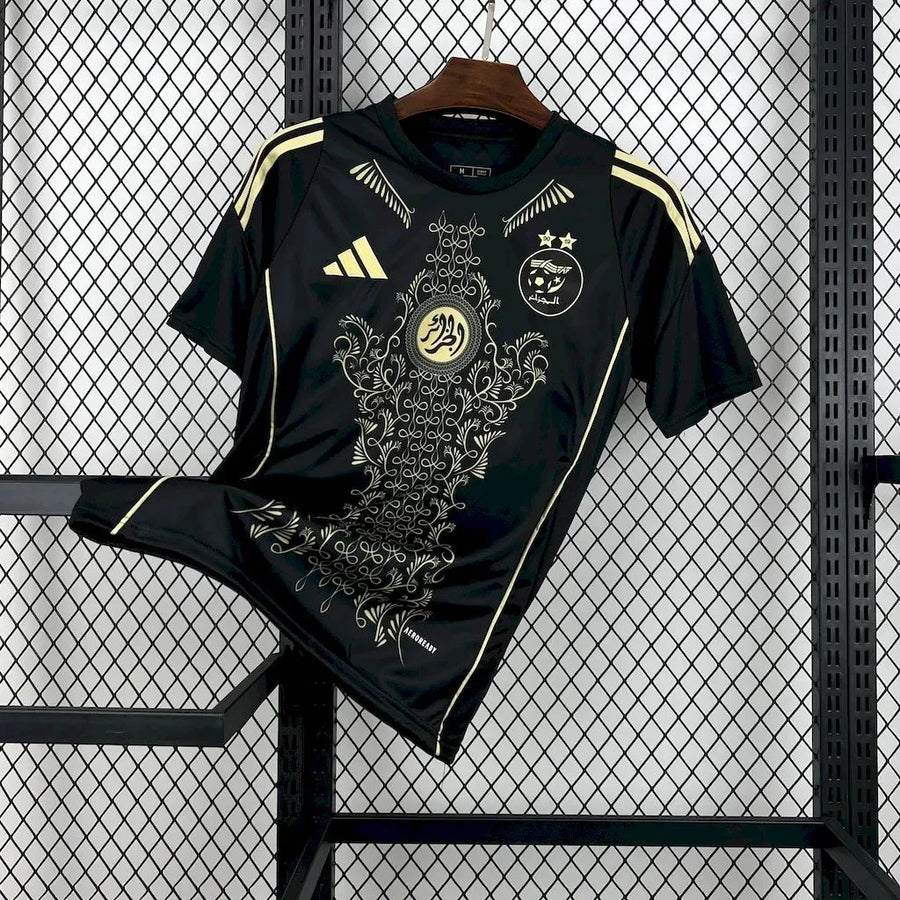 Maillot Maillot Algérie noir 2025 2026 face avant