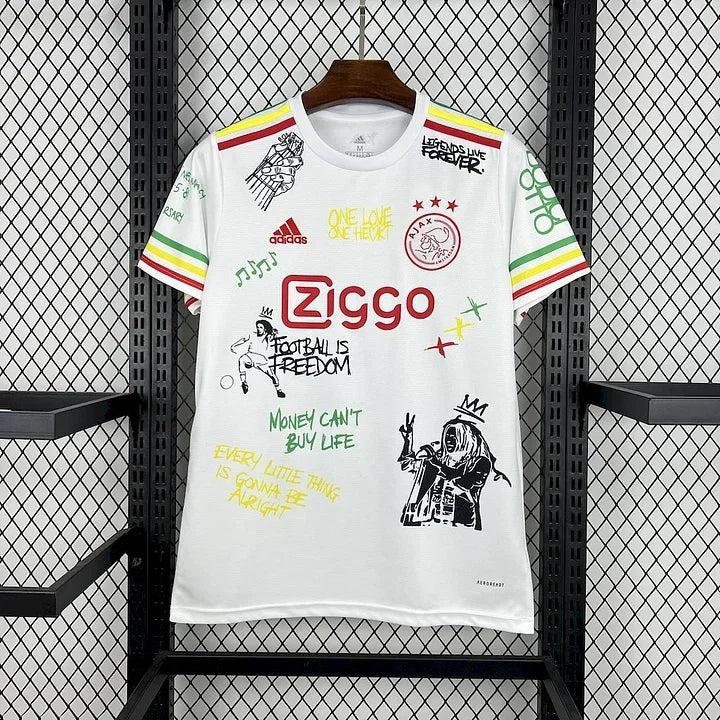 Maillot Ajax Amsterdam Bob Marley maillot foot 2025 2026 face avant