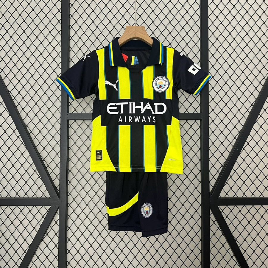 Maillot Kit Enfant Manchester City extérieur 2024-25 face avant