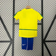 Maillot Kit Enfant Brésil Rétro 2002 miniature