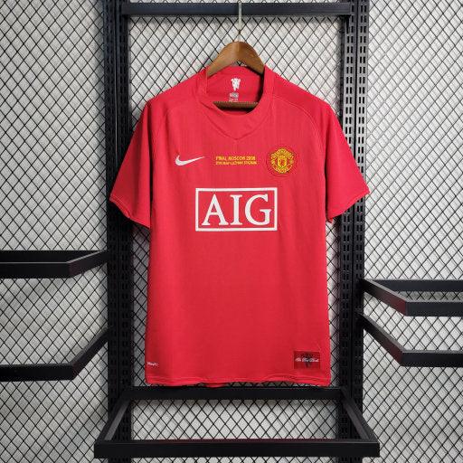 Maillot Maillot Rétro Manchester United Domicile 2007-08 face avant