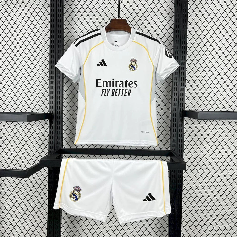 Maillot Kit Enfant Real Madrid 2025-26 face avant
