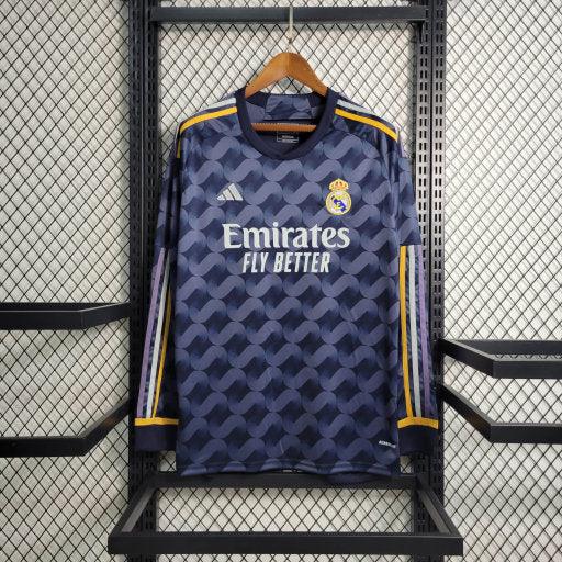 Maillot Maillot Real Madrid Extérieur2023 2024 manches longues face avant