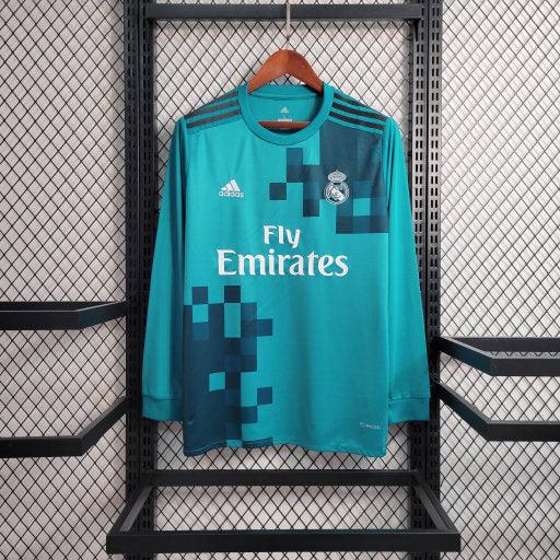 Maillot Maillot Real Madrid 2017 2018 manches longues retro face avant