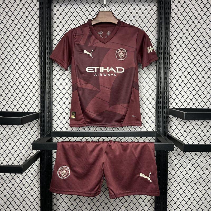 Maillot Kit Enfant Manchester City 2024-25 face avant