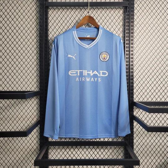 Maillot Maillot Manchester City 2023 2024 manches longues face avant