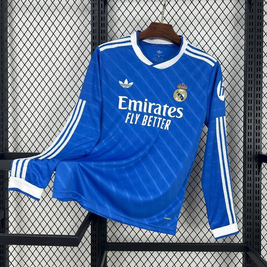 Maillot Maillot Real Madrid manches longues 2025-26 face avant