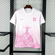Maillot Maillot Brésil Concept Rose & Blanc 2025-26 miniature
