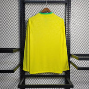 Maillot Maillot Brésil Domicile 2022/23 Coupe du Monde Manche Longue miniature