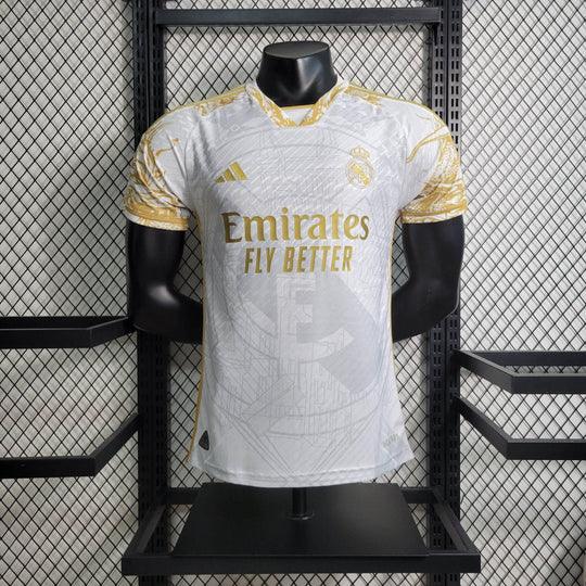 Maillot Maillot Real Madrid saison 2023-2024 édition limitée doré face avant