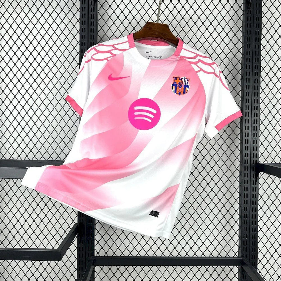 Maillot Maillot FC Barcelone Concept Rose & Blanc 2025-26 face avant