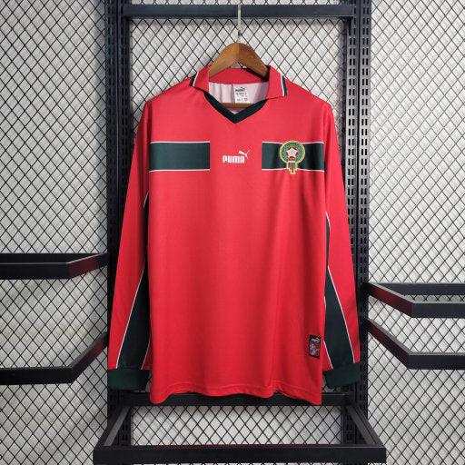Maillot Maillot Maroc Retro 98 Manches Longues face avant