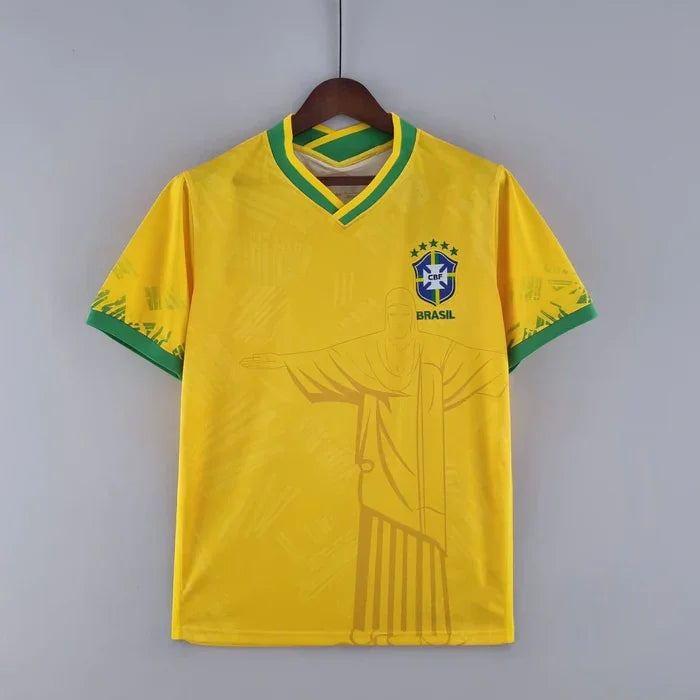 Maillot Maillot Brésil saison 2022 édition spéciale jaune face avant