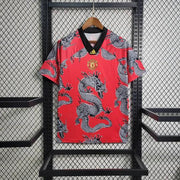 Maillot Maillot Foot Manchester United Retro 2019 2020 Japon Dragon miniature