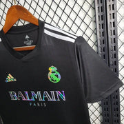 Maillot Maillot Real Madrid foot Balmain Noir 2023 2024 miniature