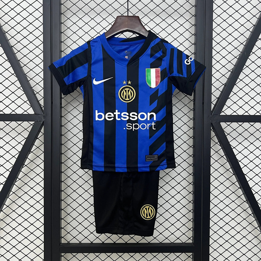 Maillot Kit Enfant inter Milan 2024-25 face avant