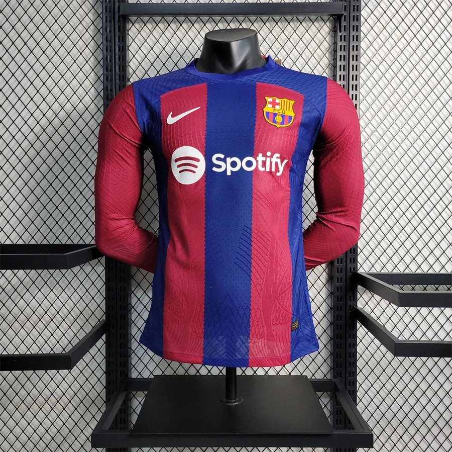 Maillot Maillot FC Barcelone manches longues 2023-24 face avant