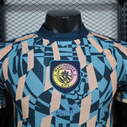 Maillot Maillot Manchester City Blue Retro Style Special Edition Shirt 24-25 miniature