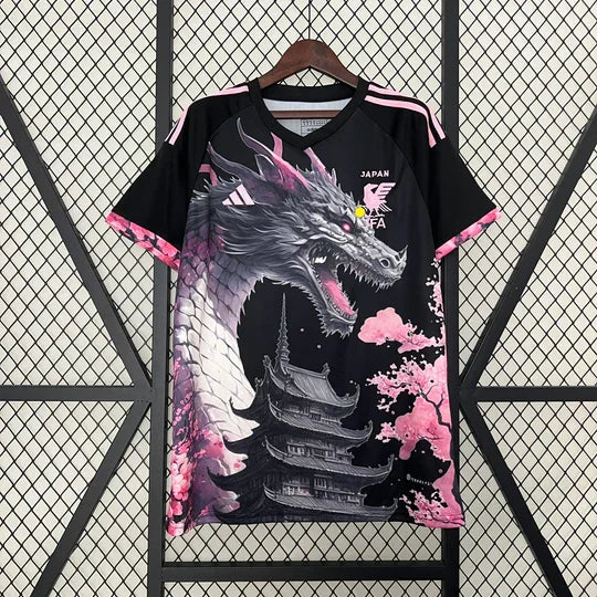 Maillot Maillot Japon saison 2023-2024 édition spéciale dragon noir et rose face avant
