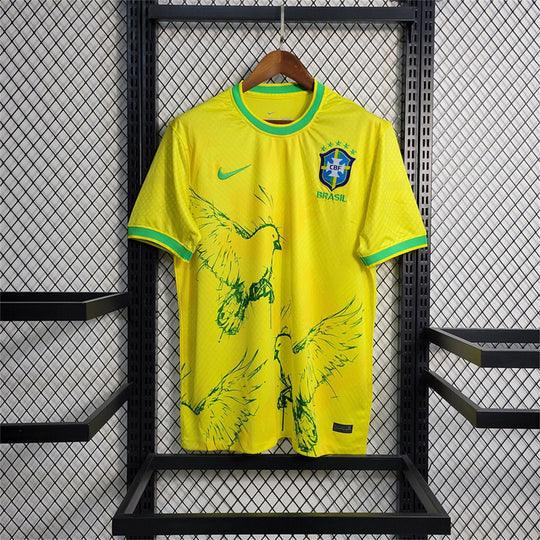 Maillot Maillot 24/25 Édition Spéciale Oiseau Jaune Du Brésil face avant