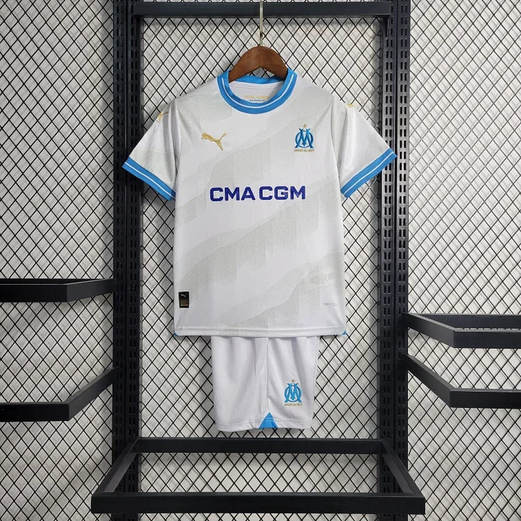 Maillot KIT ENFANT OLYMPIQUE DE MARSEILLE face avant