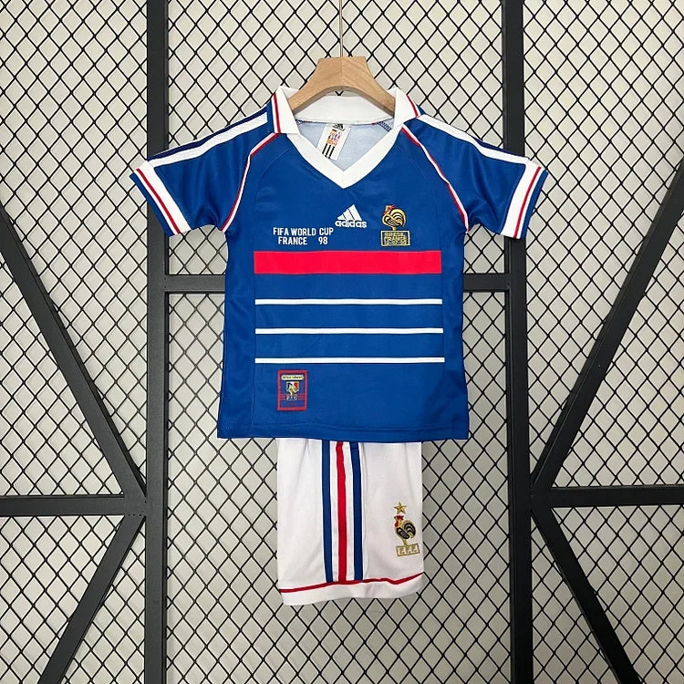 Maillot KIT RÉTRO ÉQUIPE DE FRANCE 1998 face avant