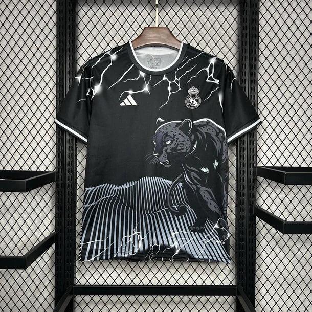 Maillot Maillot Real Madrid Noir & Gris Panther 2024/25 face avant