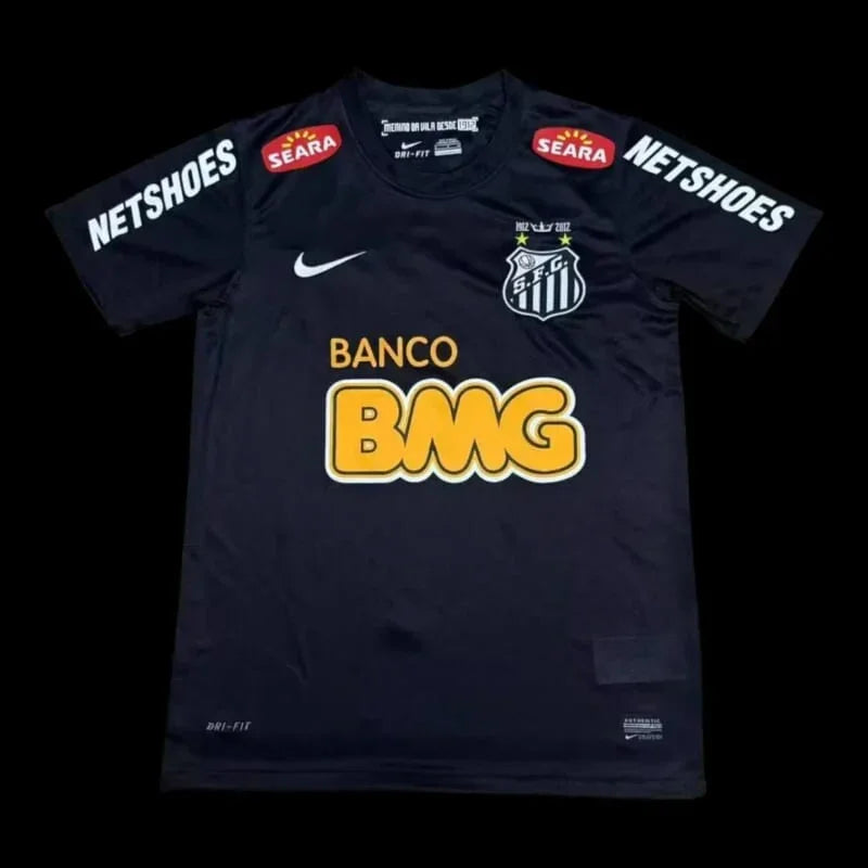 Maillot Maillot Santos Rétro Noir 11/12 face avant