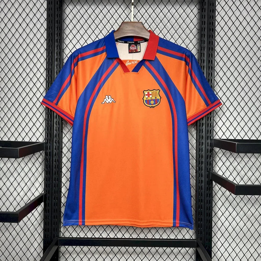 Maillot Maillot foot FC Barcelone rétro 1998 Retro face avant