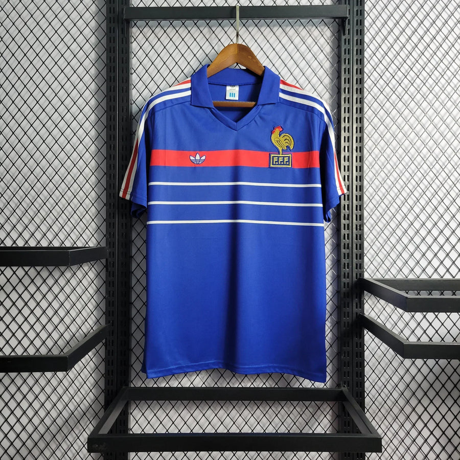 Maillot MAILLOT RÉTRO ÉQUIPE DE FRANCE 1985/86 face avant