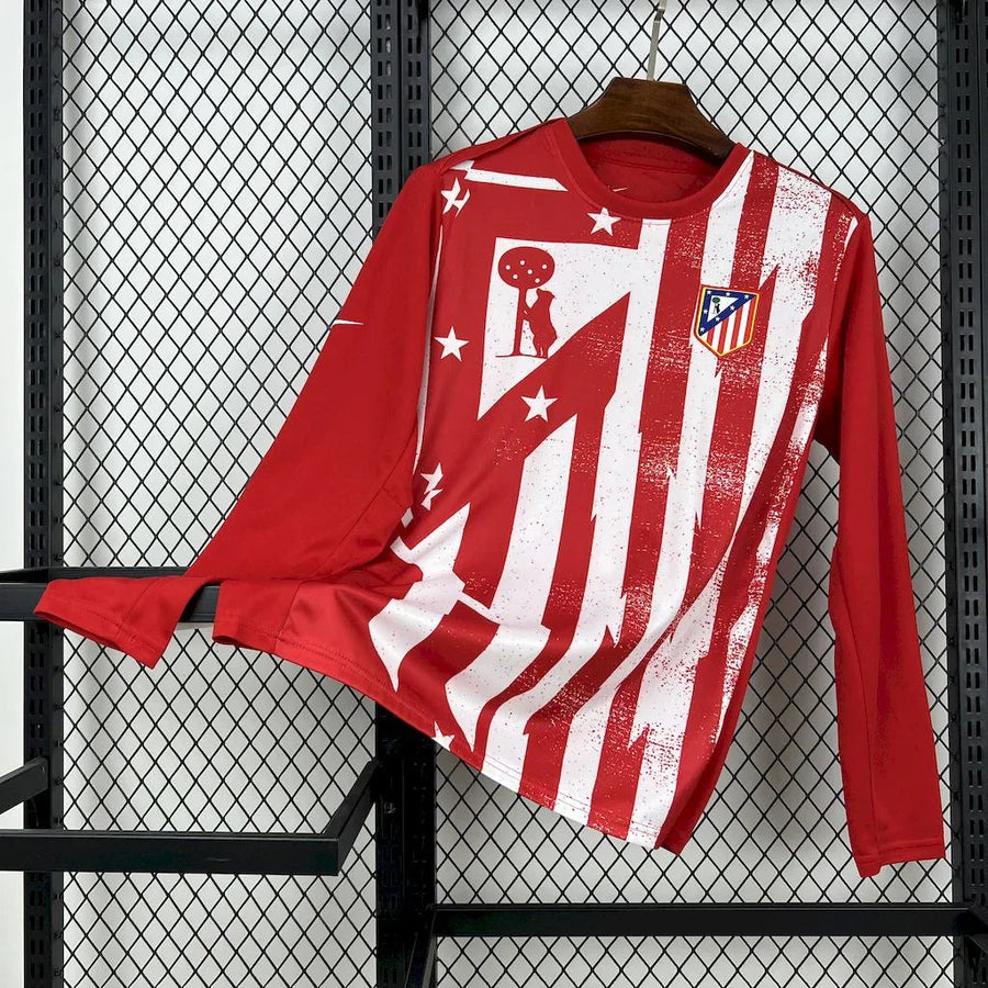 Maillot Maillot Atletico Madrid manches longues 2025-26 entrainement face avant