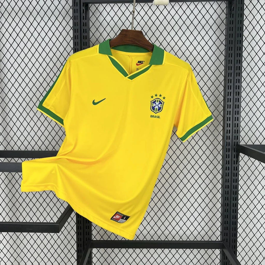 Maillot Maillot Brésil foot 1997 retro face avant