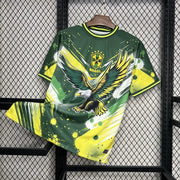 Maillot Maillot Brésil Concept Vert Jaune Aigle 2024-25 miniature