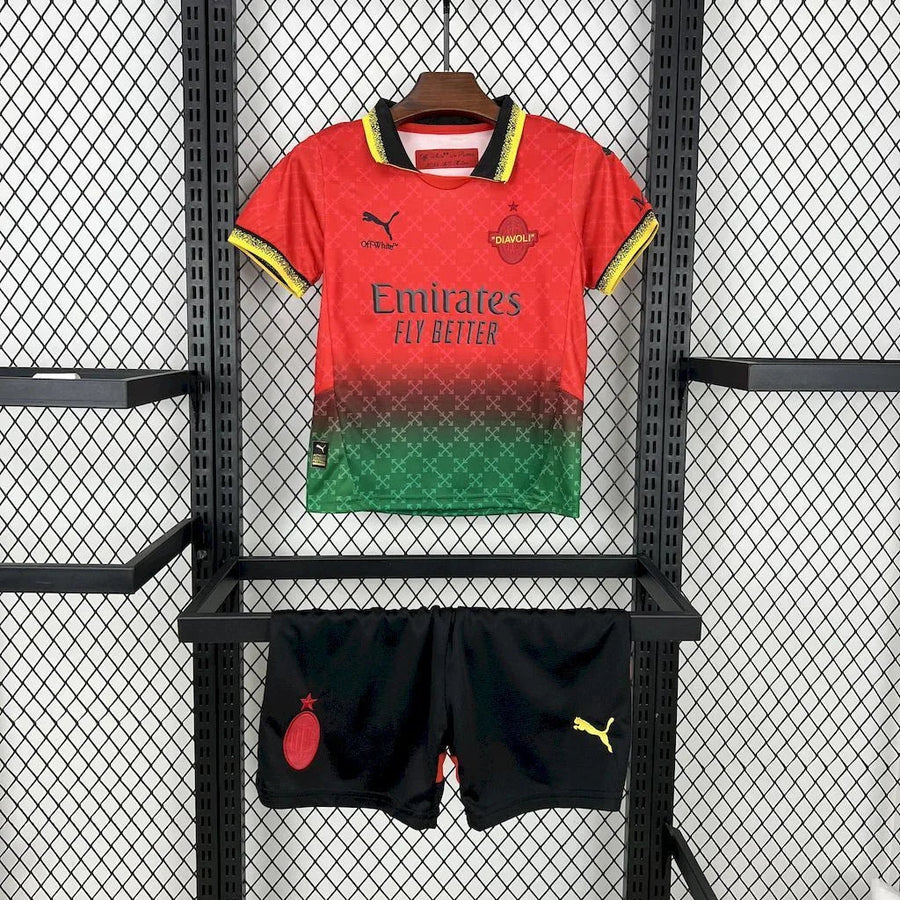 Maillot Kit Enfant AC Milan concept 2025-26 face avant