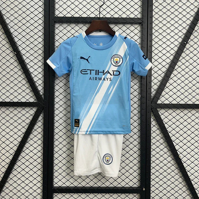 Maillot Kit Enfant Manchester City 2025-26 face avant