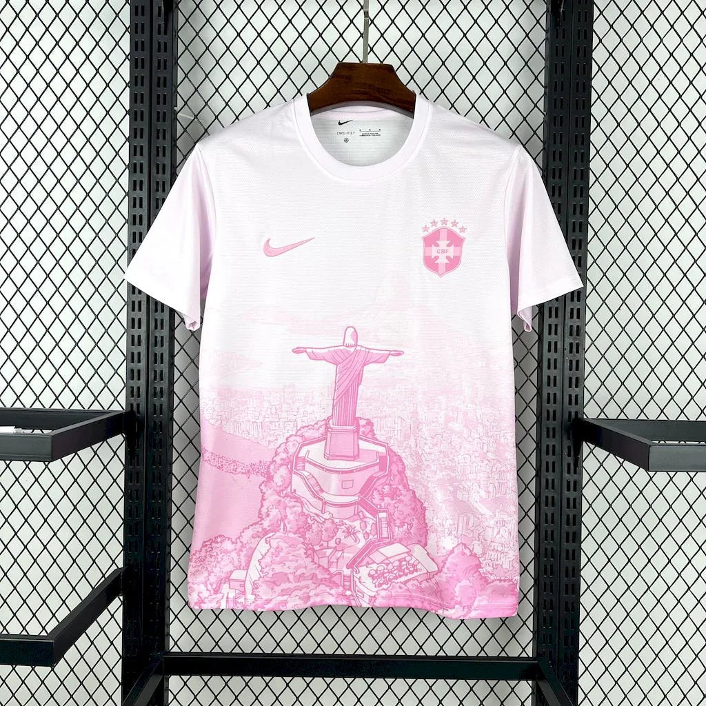 Maillot Maillot Brésil Concept Rose & Blanc 2025-26